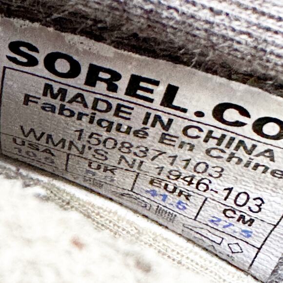 Sorel Joplin Women's Suede Perforated Ankle Boots Lace Up Size 10.5 Tan - Picture 8 of 8